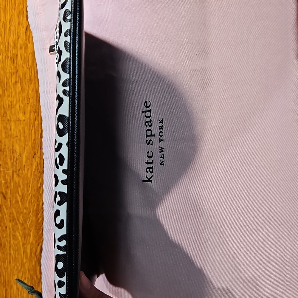 Kate Spade Meow Cat Large Zip Pouch With Dustbag - Picture 8 of 9